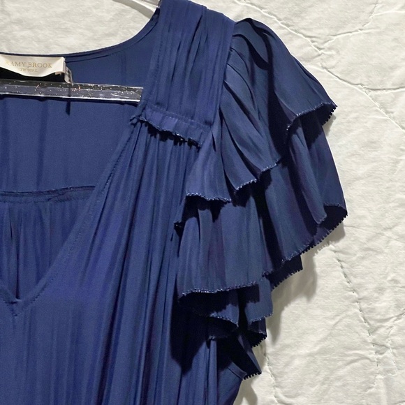 Ramy Brook Ali Japanese Tech
Midi Dress In Spring Navy Sz:Medium - Picture 6 of 14